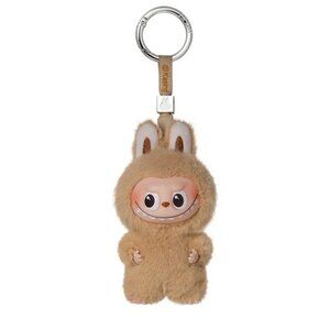 THE MONSTERS mini Labubu Pin for Love Series Vinyl Plush Pendant letter S